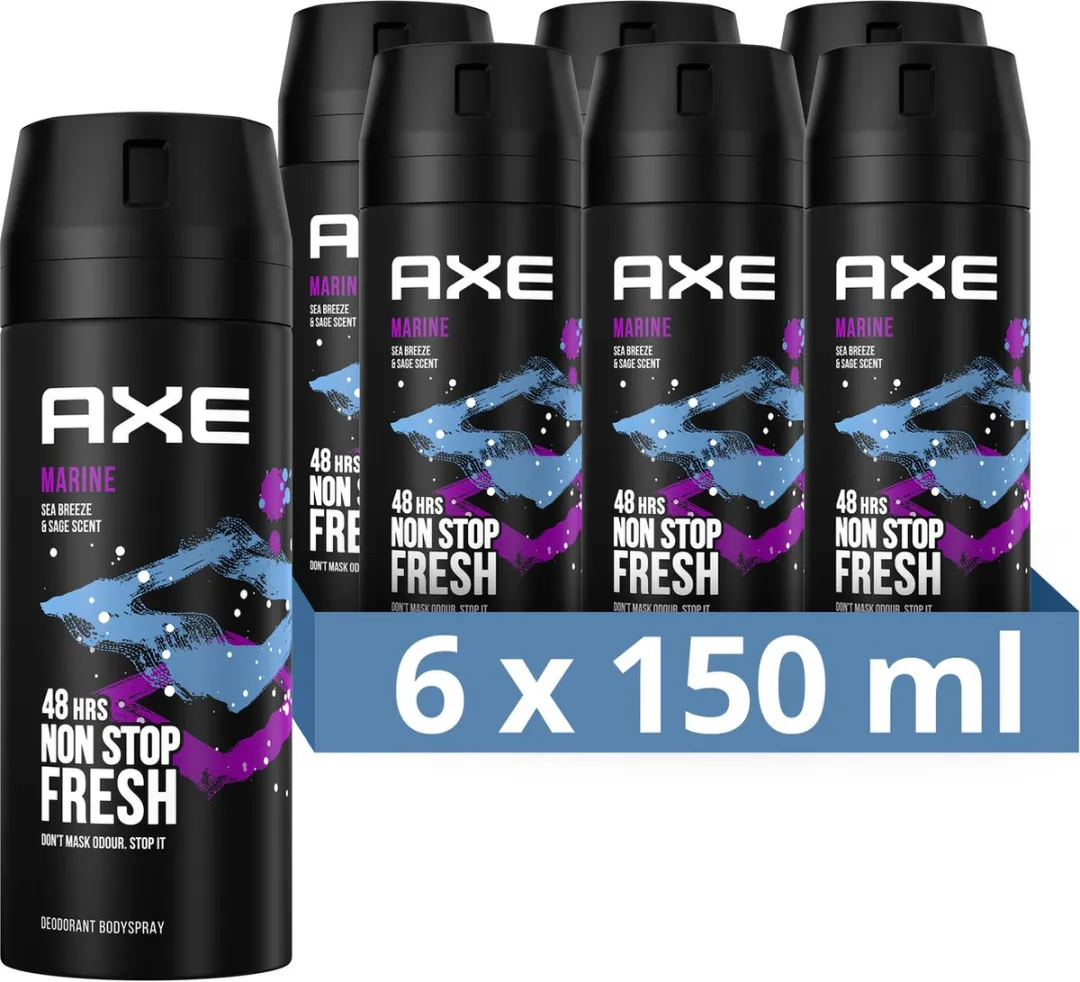 Axe Marine Deo Bodyspray - 6x150ml