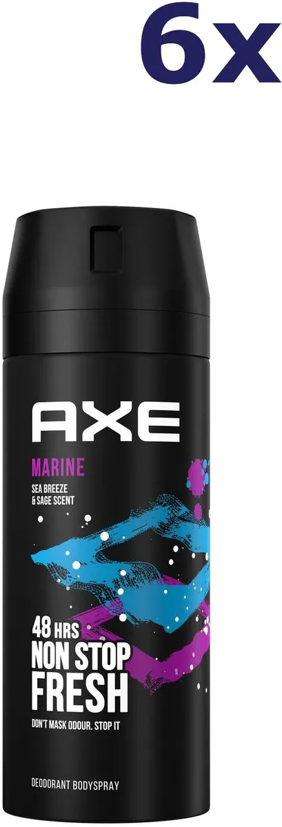 Axe Marine Deo Bodyspray - 6x150ml