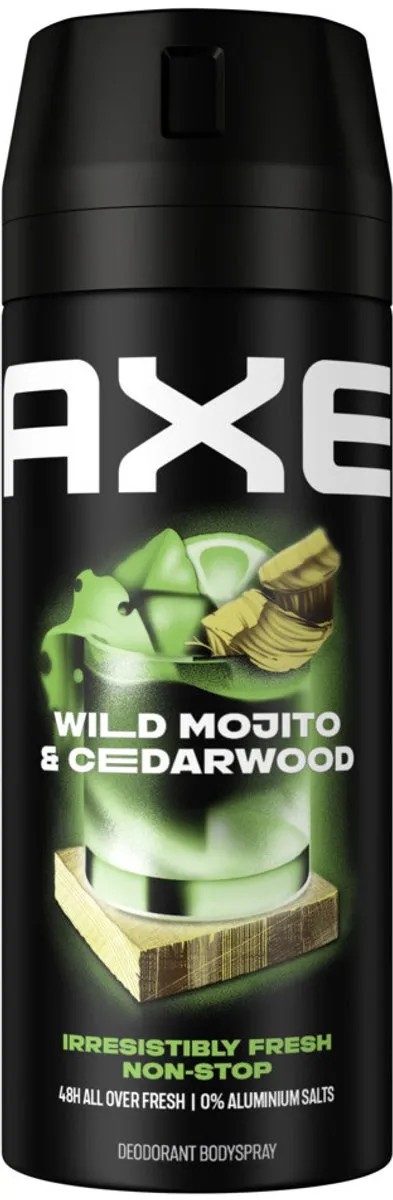 Axe Deodorant Bodyspray Green Mojito & Cedarwood 300ml - 2 Stuks