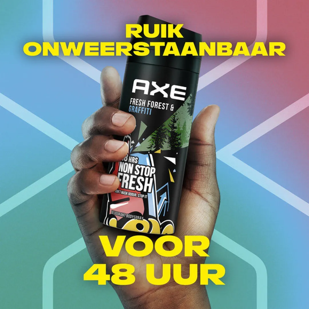 Axe Deospray Collision Fresh Forest + Graffiti 150ml - 6 Stuks