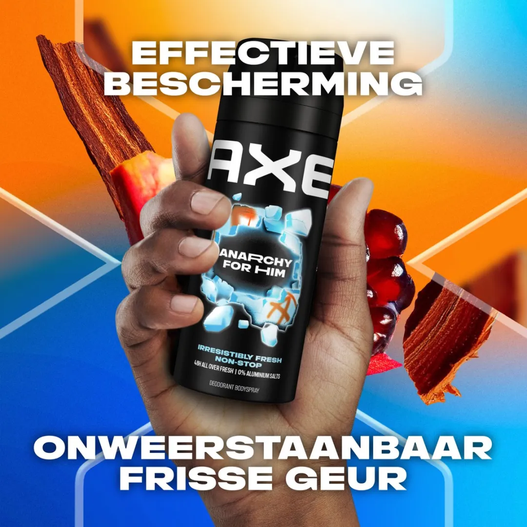 Axe Deodorant Bodyspray Anarchy for Him 150ml - 6 Stuks