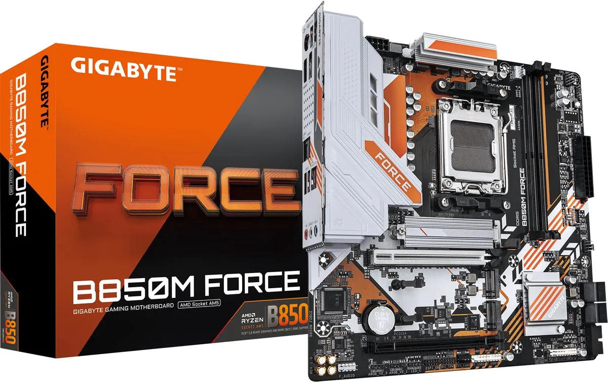 Gigabyte B850M FORCE AM5 Micro-ATX Moederbord