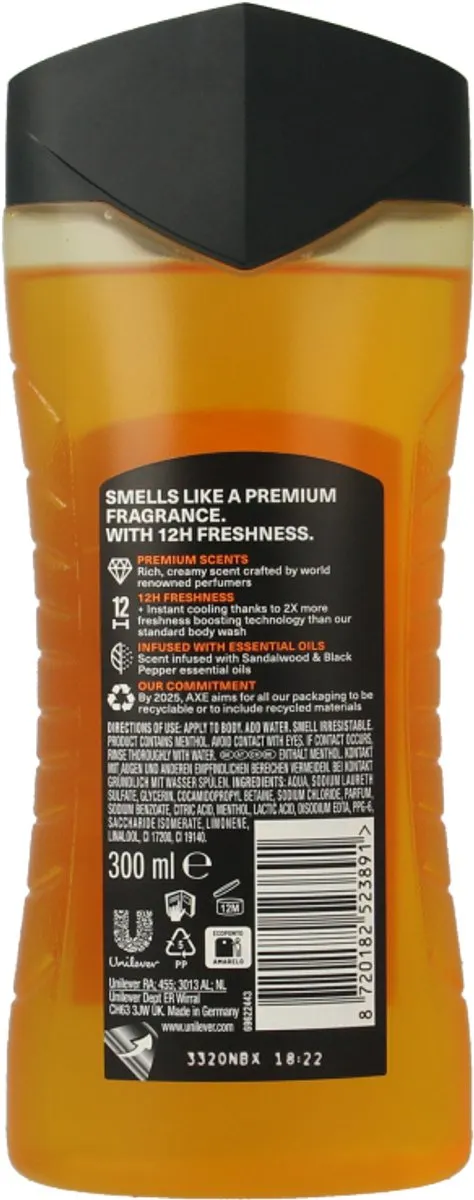 Axe Copper Santal Douchegel 300ml