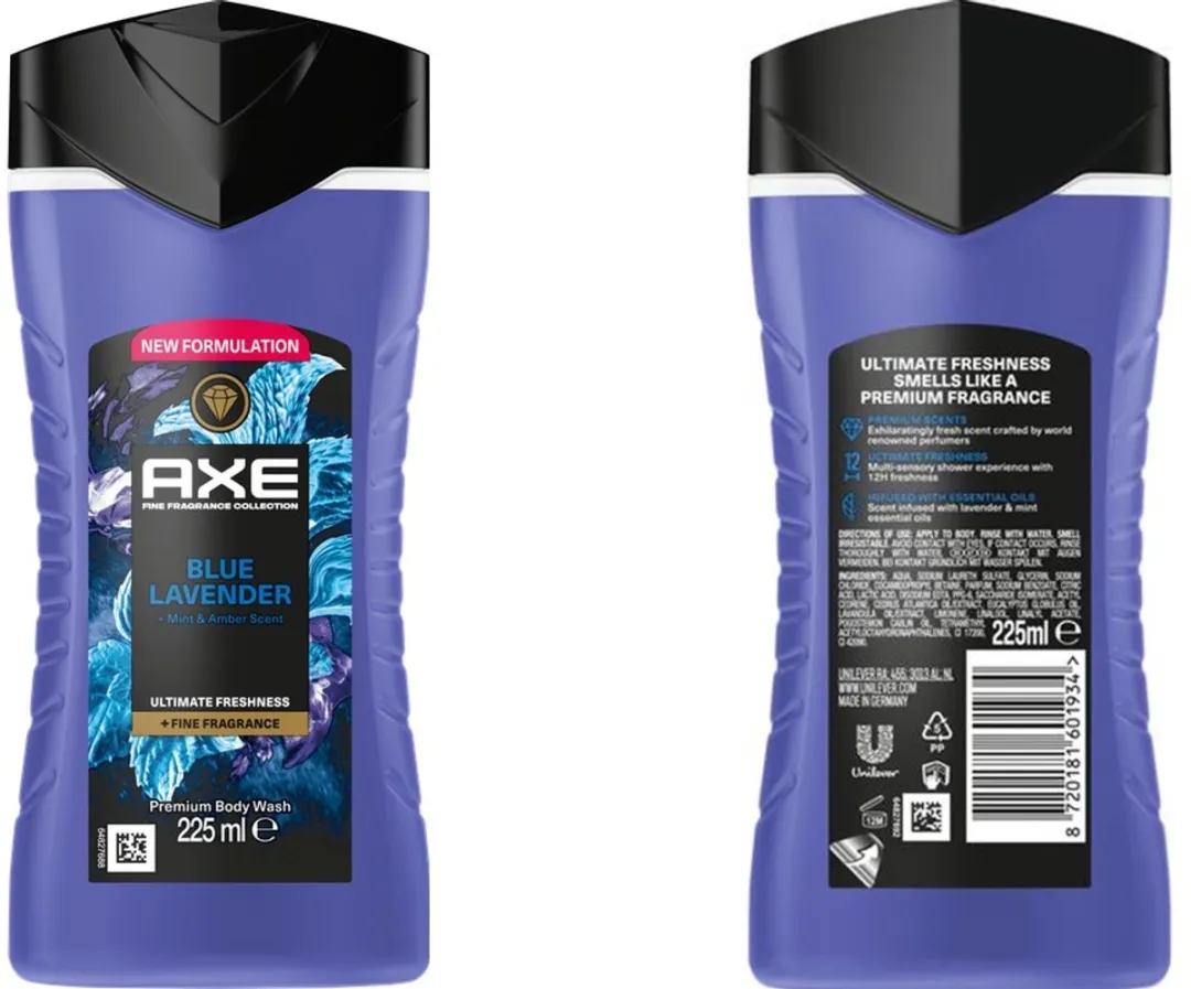 Axe Fine Fragrance Douchegel Blue Lavender 225ml