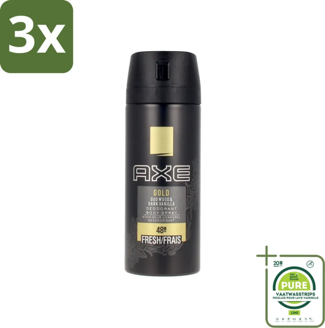Axe Gold Oud Wood & Dark Vanilla Deodorant Bodyspray 450ml