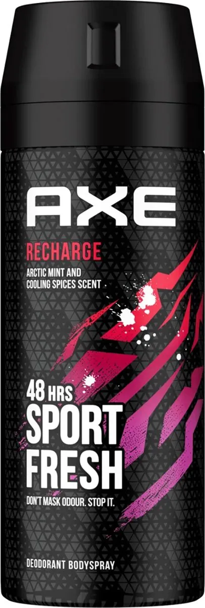 Axe Deodorant Bodyspray Sport Fresh Recharge 150ml - Arctic Mint & Cool Spices