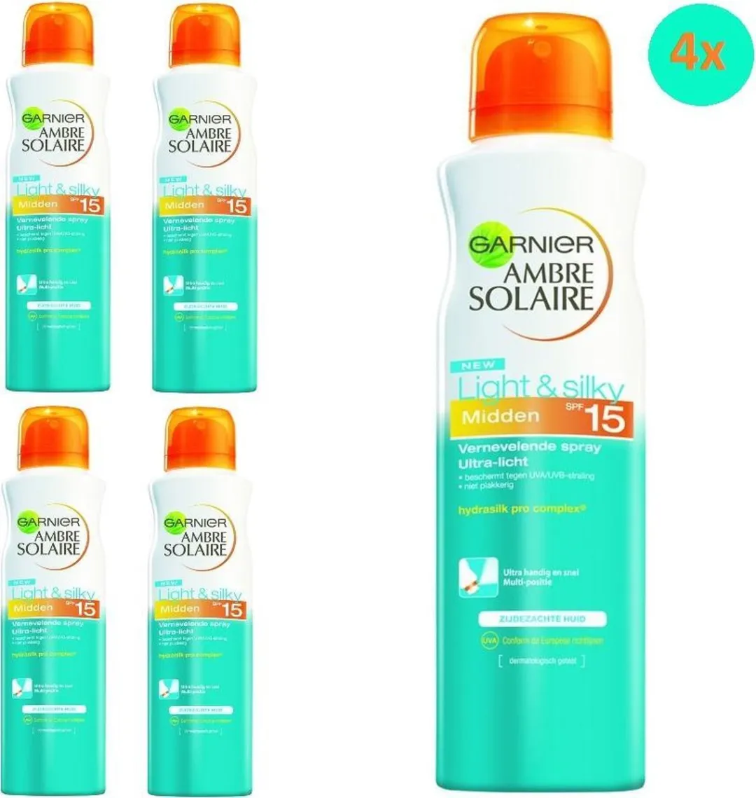 Garnier Ambre Solaire Light & Silky Zonnebrandspray SPF 15