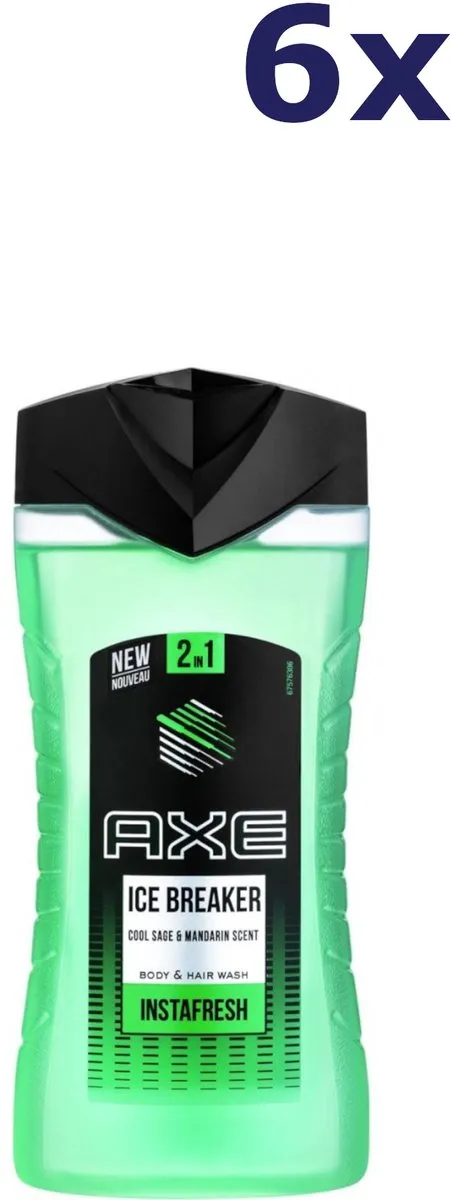 Axe Ice Breaker Douchegel 250ml - 6 Stuks