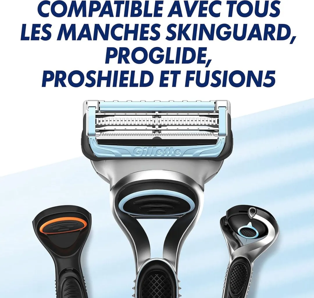 Gillette Skinguard Rasierhuls - 5 Stuks - 2 Bladen - Groene - afbeelding 6 van 6