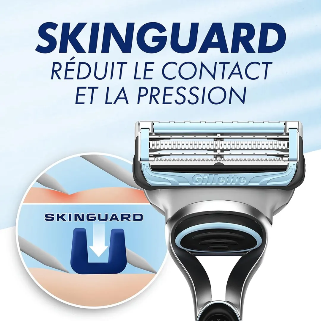 Gillette Skinguard Rasierhuls - 5 Stuks - 2 Bladen - Groene