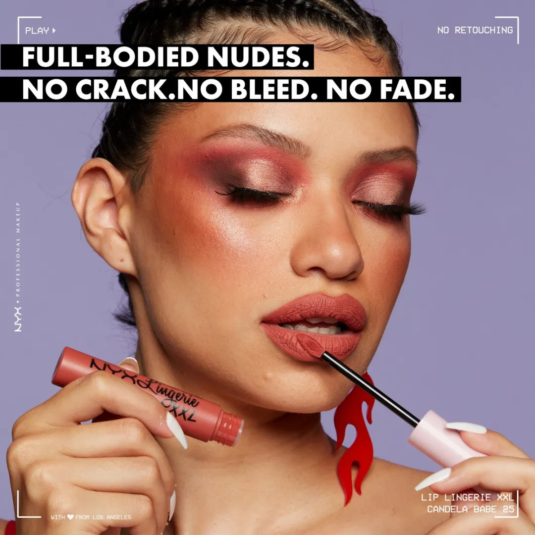 NYX Professional Makeup Lip Lingerie XXL On Fuego - Matte Rood 4ml