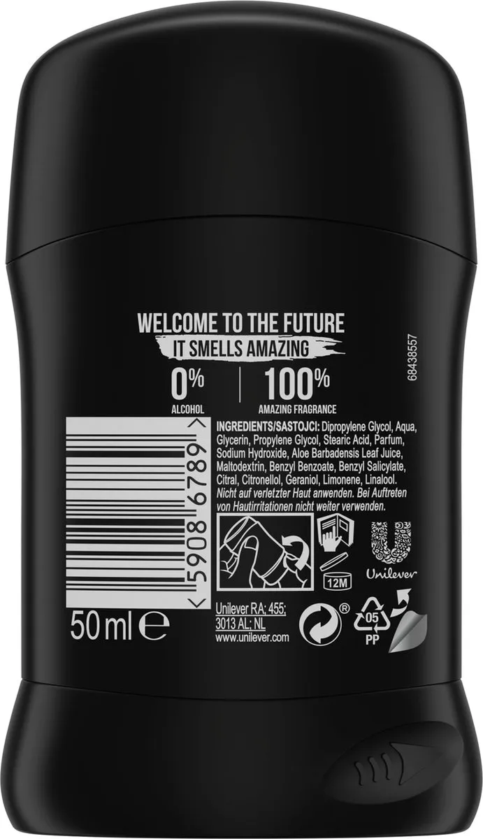 Axe Deodorant Man Stick Black 6x50ml - afbeelding 4 van 6