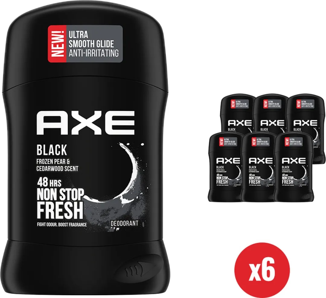Axe Deodorant Man Stick Black 6x50ml