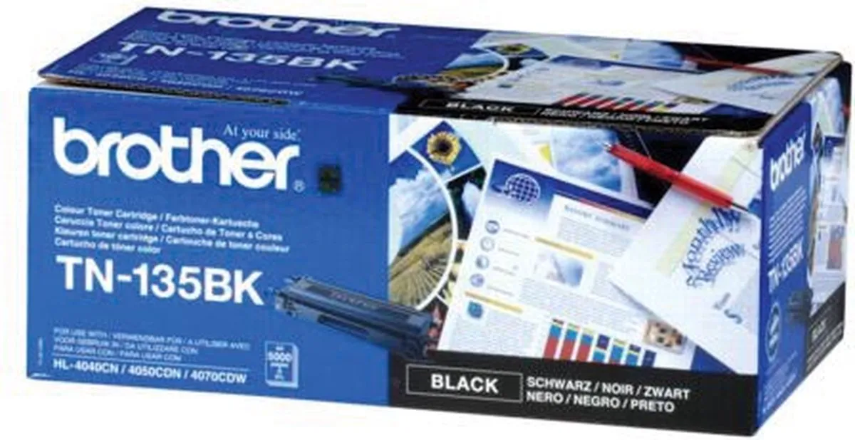 Brother TN-135BK Tonercartridge - Zwart