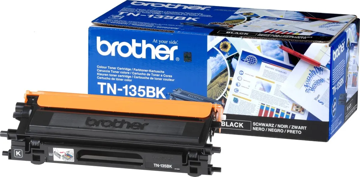 Brother TN-135BK Tonercartridge - Zwart