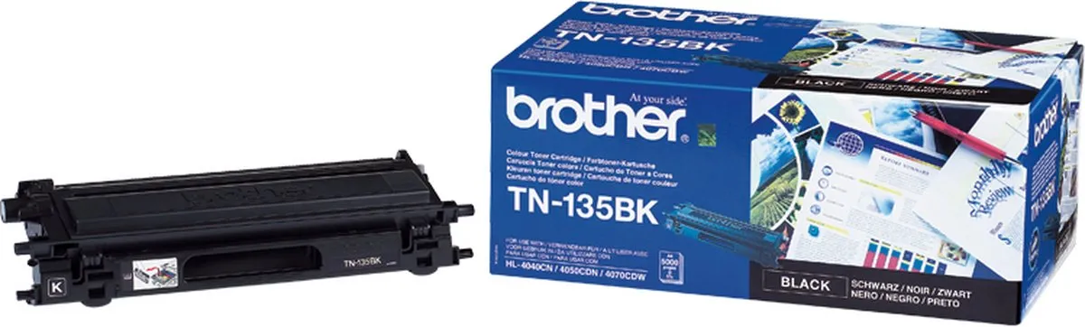 Brother TN-135BK Tonercartridge - Zwart