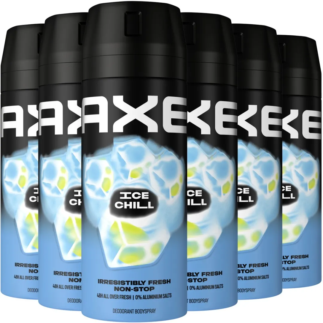 Axe Deodorant Bodyspray Ice Chill - 6x150ml