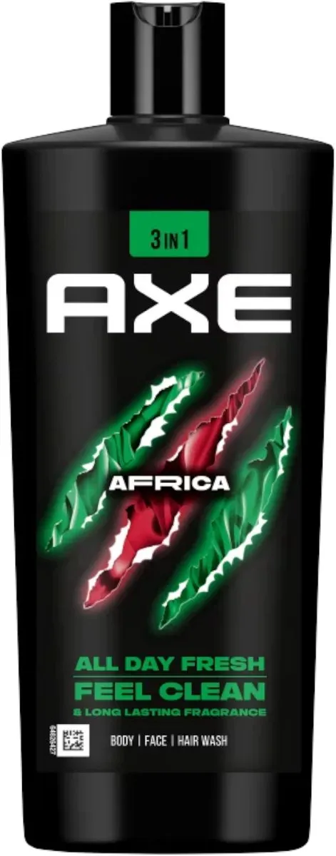 Axe 3-in-1 Afrika Douchegel & Shampoo 700ml