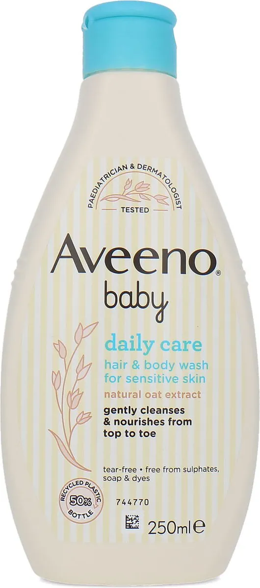 Aveeno Baby Daily Care Haar & Lichaamswash 250ml