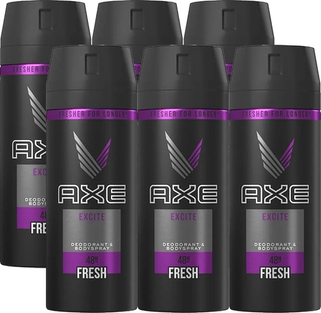 Axe Deodorant Spray Excite Fresh 150ml - 6 Stuks - afbeelding 2 van 2