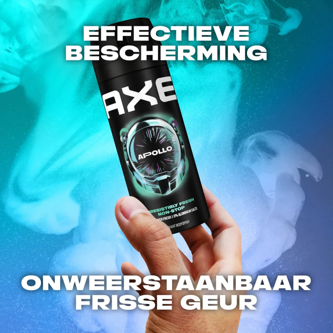 Axe Apollo Deodorant Bodyspray - 6 x 150ml - afbeelding 3 van 6