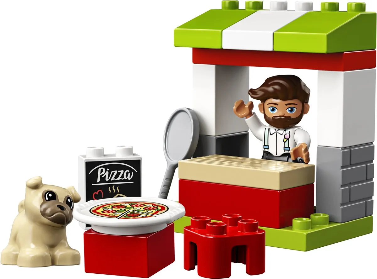 LEGO DUPLO Pizza Kraam 10927 - 1 Minifiguur