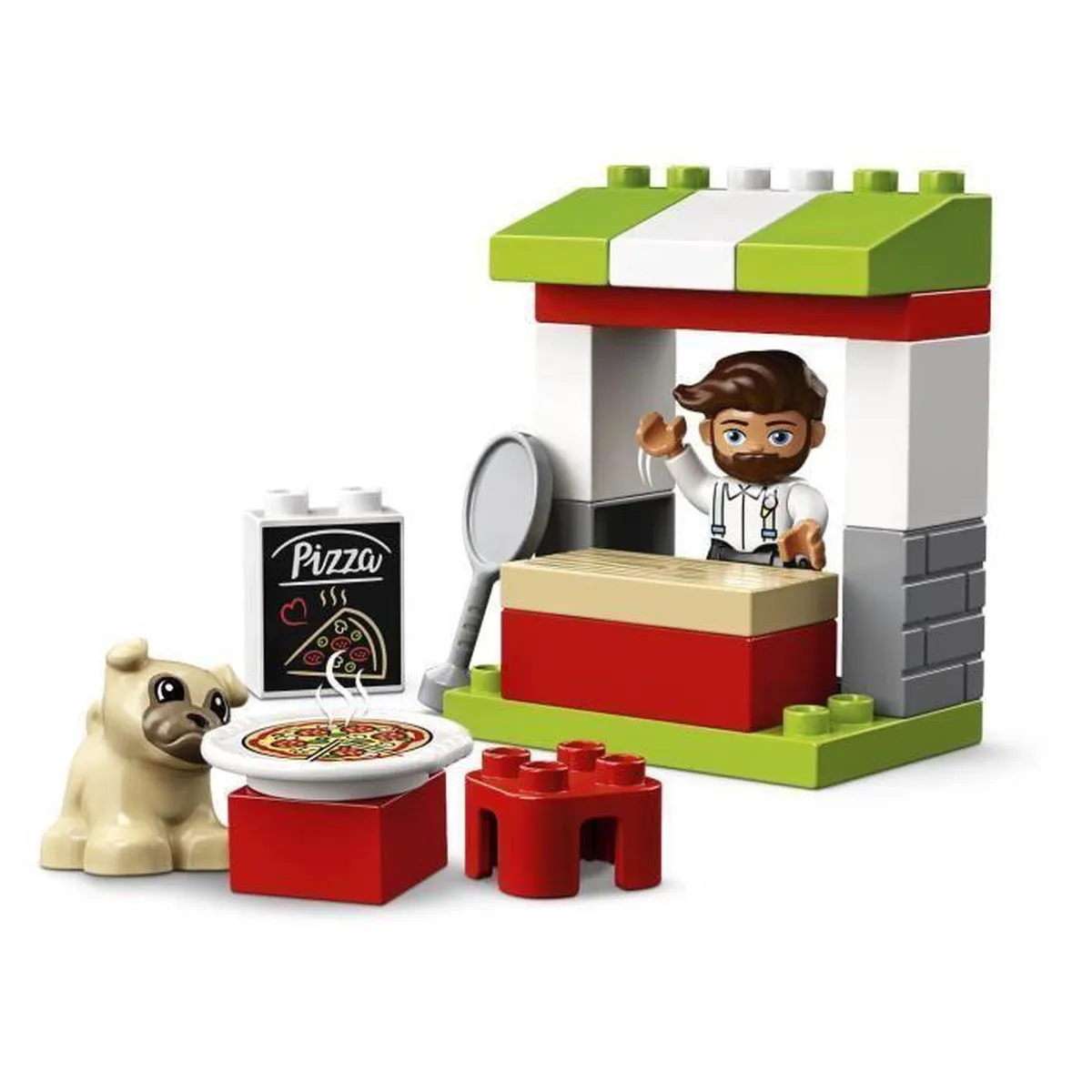 LEGO DUPLO Pizza Kraam 10927 - 1 Minifiguur