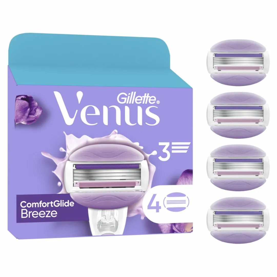 Gillette Venus ComfortGlide Breeze Scheermesjes - 40 Stuks (10x4) - Lila/Paars