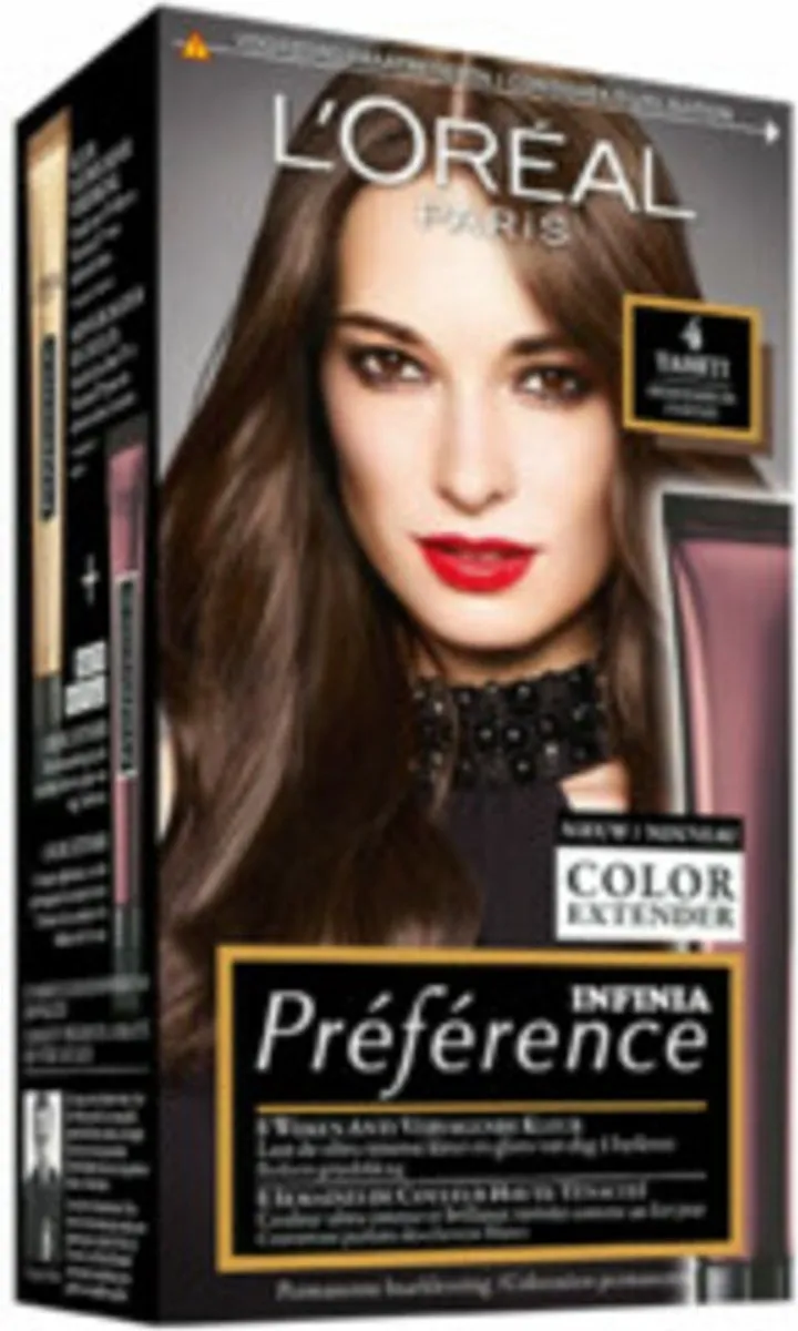 L'Oréal Paris Preference Haarkleuring 04 Tahiti & Magic Retouch Uitgroeispray - 2 Stuks