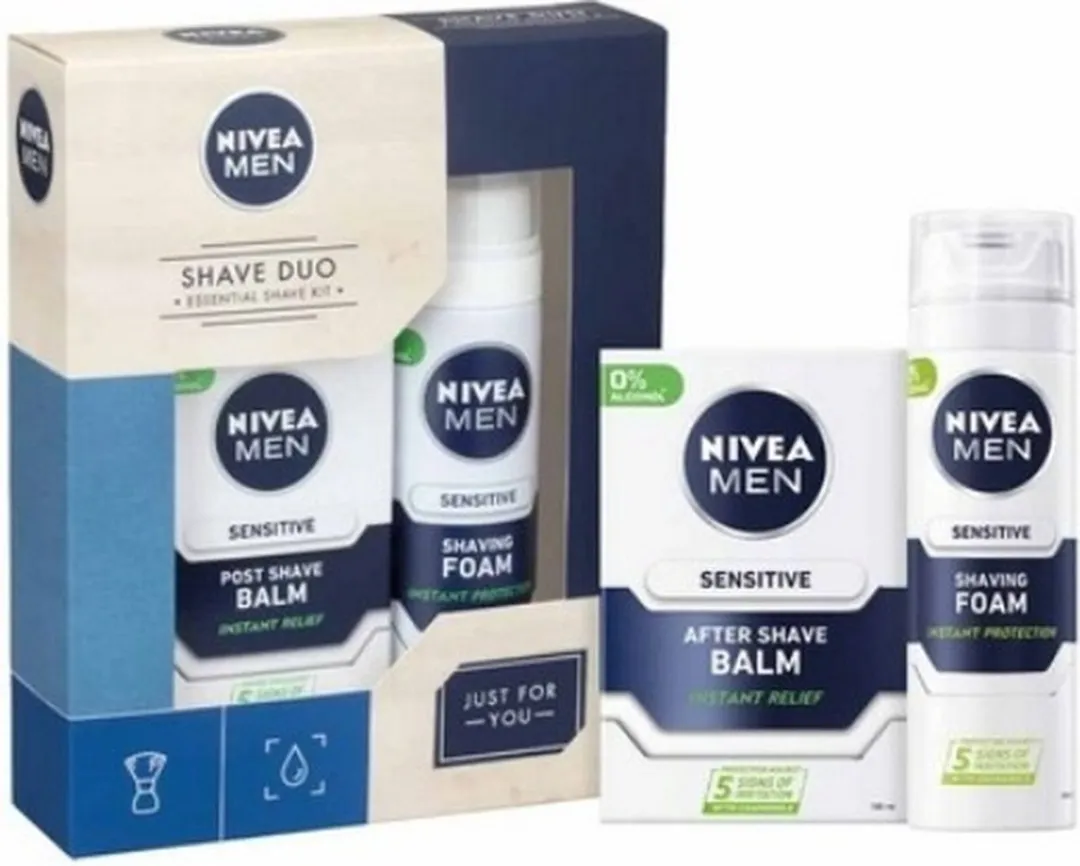 NIVEA Men Shave Duo Sensitive - 300ml (200ml + 100ml)