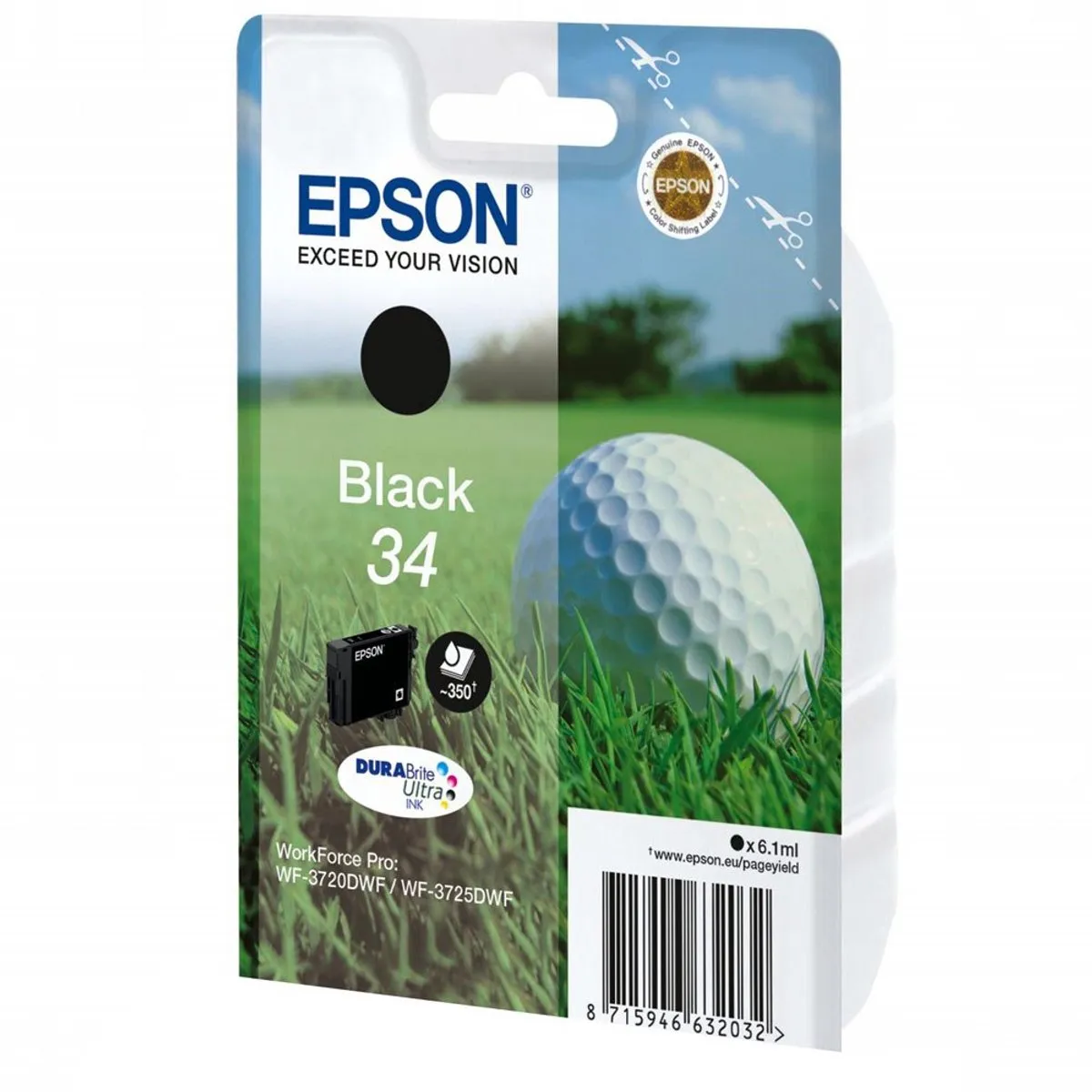 Epson C13T34614010 Inktcartridge Zwart - 350 pagina's