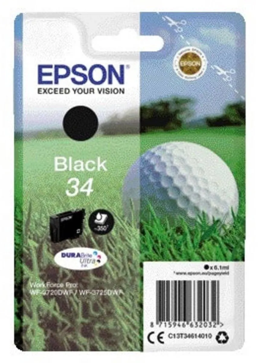 Epson C13T34614010 Inktcartridge Zwart - 350 pagina's