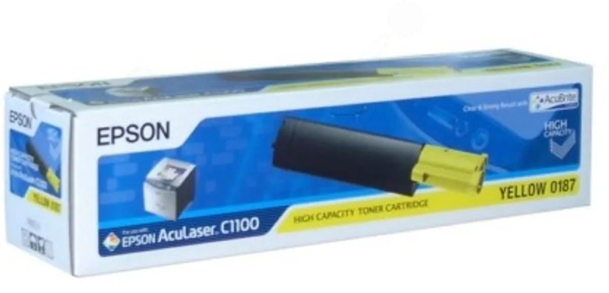 Epson S050187 Tonercartridge Acubrite HC Geel - 4000 Pagina's