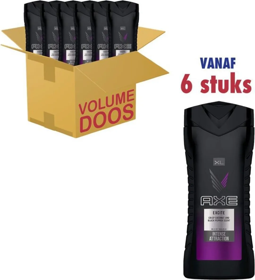 Axe Douchegel Excite - 2400ml (6x400ml)