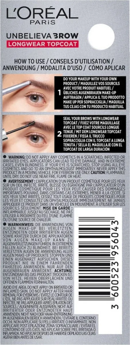 L'Oréal Paris UnbelievaBrow Longwear Topcoat - 45ml