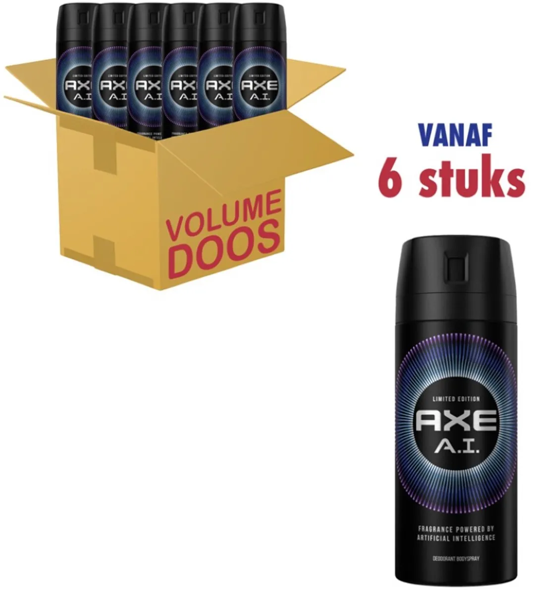 Axe A.I. Deodorant Body Spray - 6x150ml