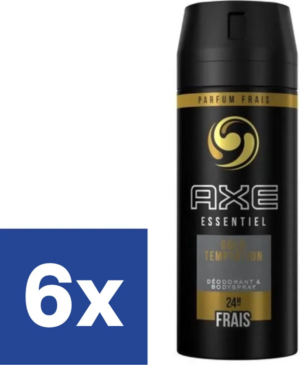 Axe Deo Gold Temptation Spray - 6x150ml - afbeelding 2 van 2