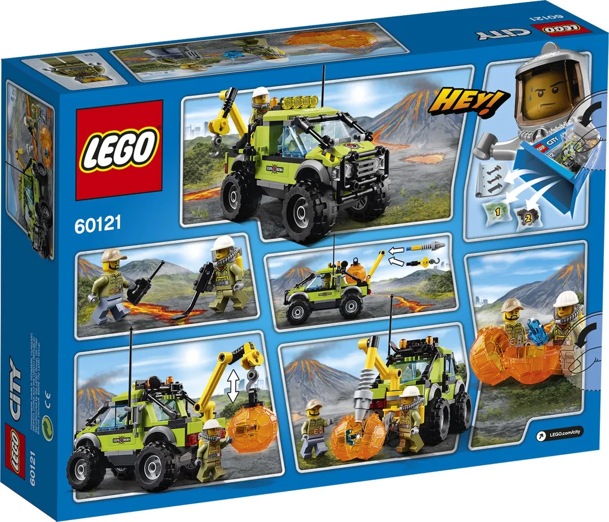 LEGO City Vulkaan Onderzoekstruck 60121 - 175 Stukken - afbeelding 2 van 6