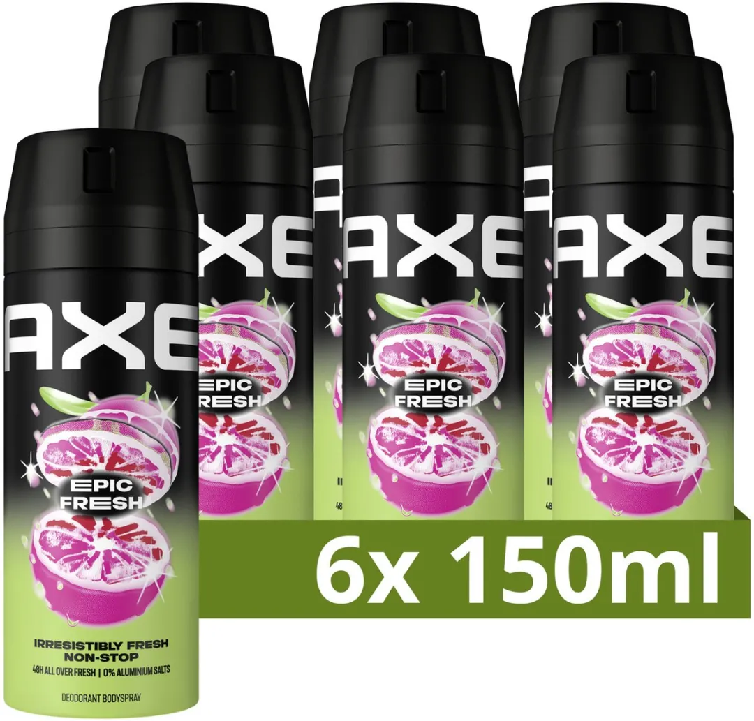 Axe Epic Fresh Deo Bodyspray - 6x150ml - afbeelding 2 van 6