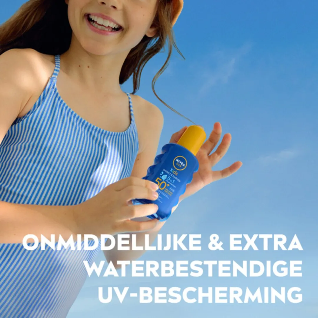 NIVEA Sun Protect & Hydrate Kids Zonnespray SPF 50+ - 3x200ml - afbeelding 2 van 6