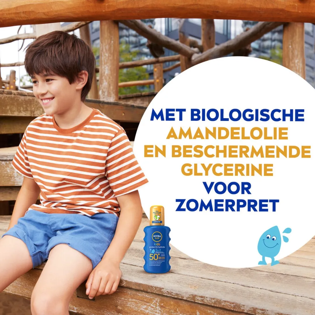 NIVEA Sun Protect & Hydrate Kids Zonnespray SPF 50+ - 3x200ml - afbeelding 6 van 6