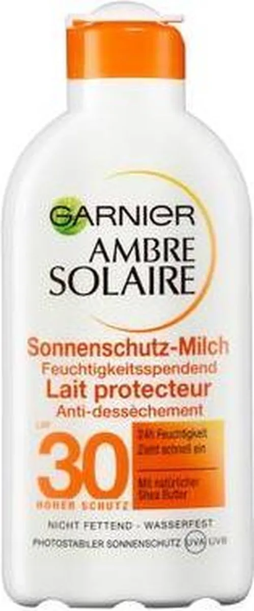 Garnier Ambre Solaire Hydraterende Zonnemelk SPF 30 200ml - afbeelding 3 van 3