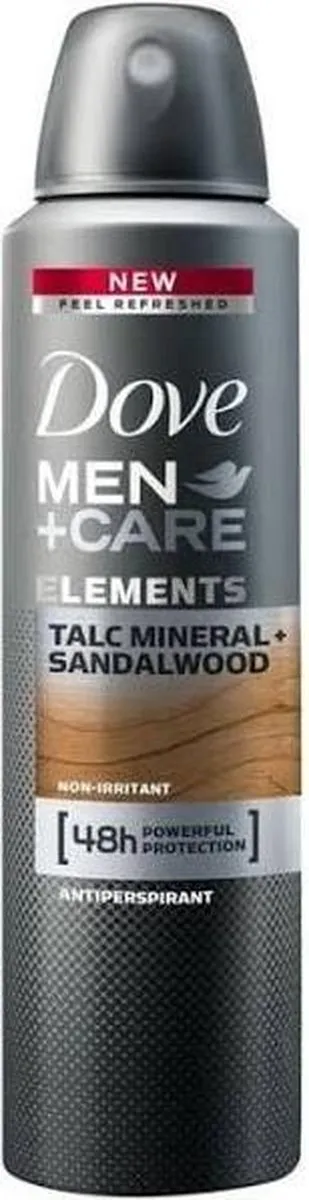 Dove Men+Care Deo Spray Talc Mineral Sandelwood - 6x150ml