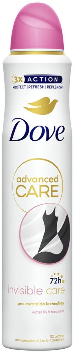 Dove Invisible Care Deodorant Spray 200ml - 25 Stuks