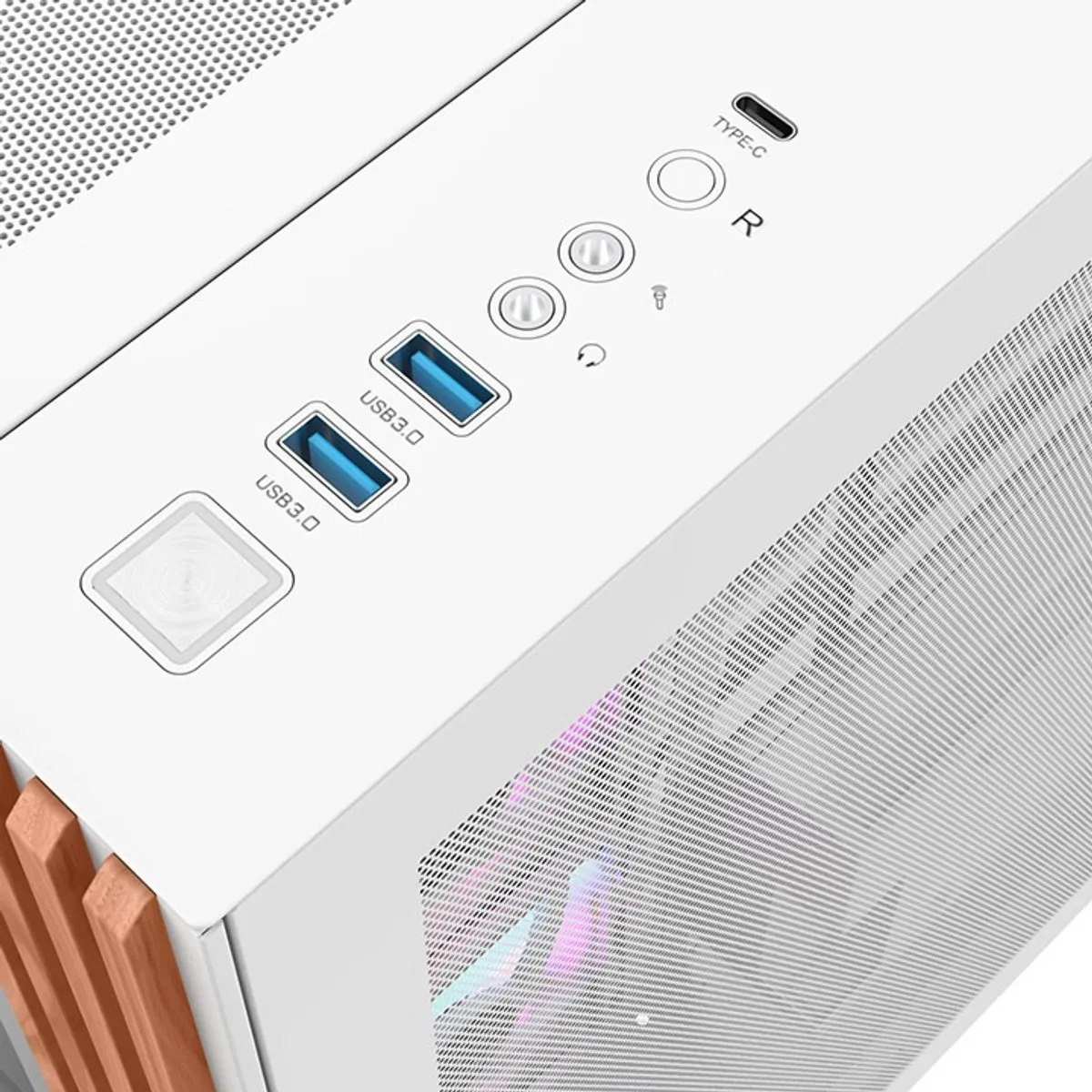 Thermaltake View 380 WS ARGB Midi Tower Wit - afbeelding 6 van 6