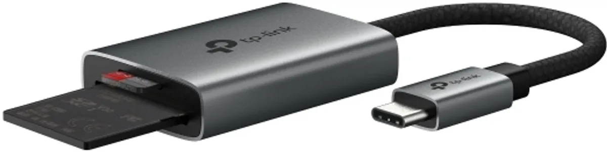TP-Link UA430C Type-C Geheugenkaartlezer - SD/microSD - Zwart