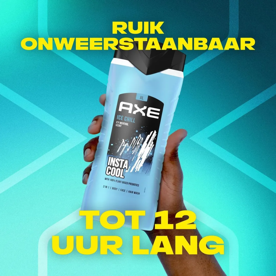 Axe Ice Chill 3-in-1 Douchegel - 2400ml (6x400ml)