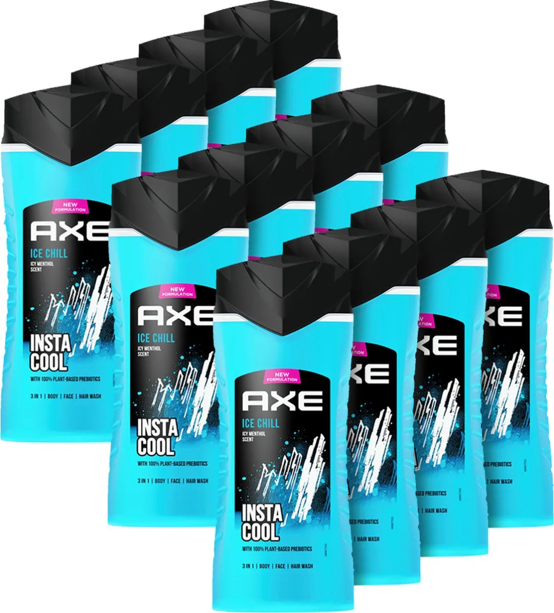 Axe Ice Chill 3-in-1 Douchegel - 2400ml (6x400ml) - afbeelding 6 van 6