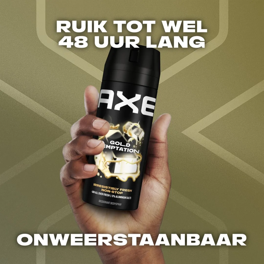 Axe Gold Temptation Bodyspray - 6 x 150ml