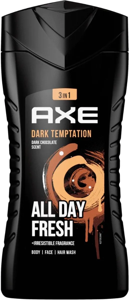 Axe Dark Temptation 3-in-1 Douchegel 500ml - 2 Stuks